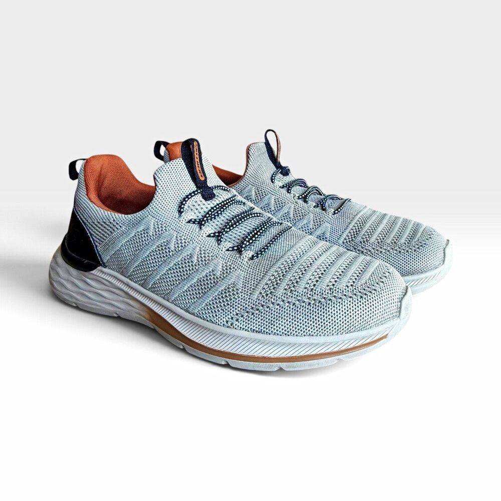 SKECHERS Relaxed Fit Lace Up Walking Sneakers Memory Foam Arch Support
